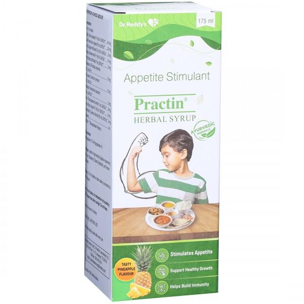 Practin Tasty Pineapple Flavour Herbal Syrup 175 ml
