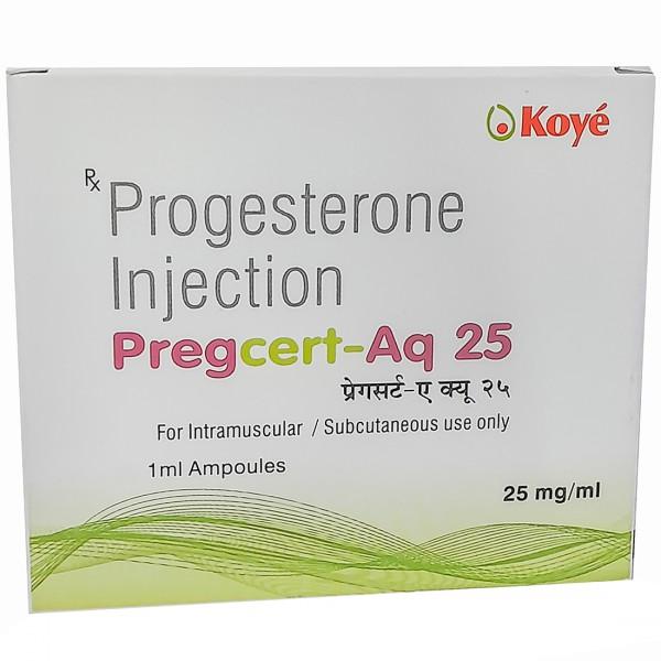 Pregcert Aq 25 mg/ml Injection 1 ml