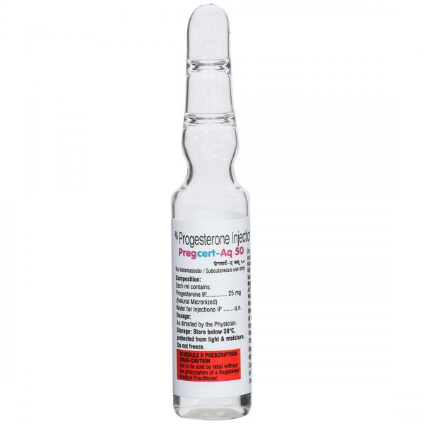 Pregcert Aq 50 mg Injection 2 ml