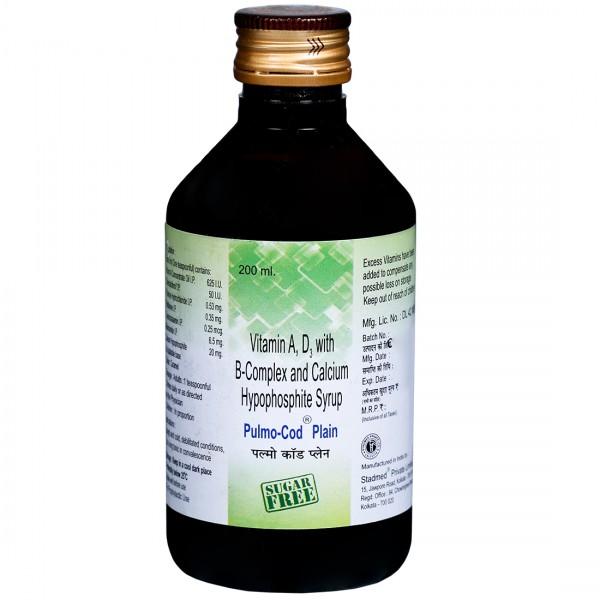 Pulmo Cod Plain Sugar Free Syrup 200 ml