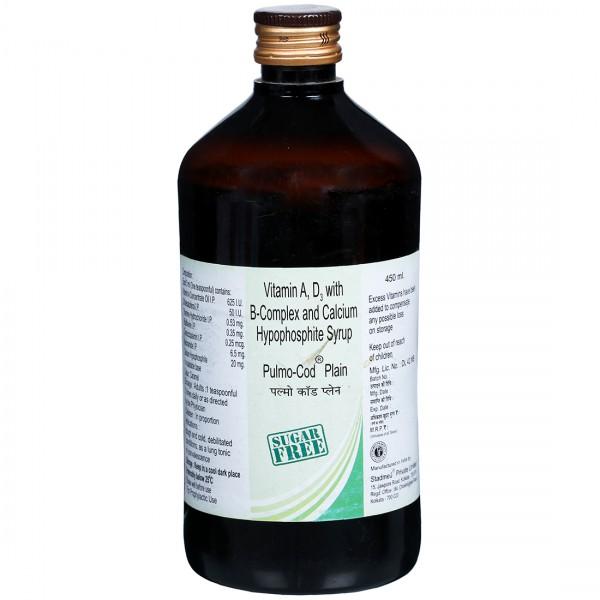 Pulmo Cod Plain Sugar Free Syrup 450 ml