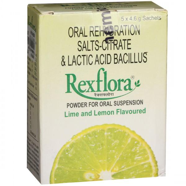 Rexflora Lime and Lemon Flavoured Sachet 5 x 4.6 g