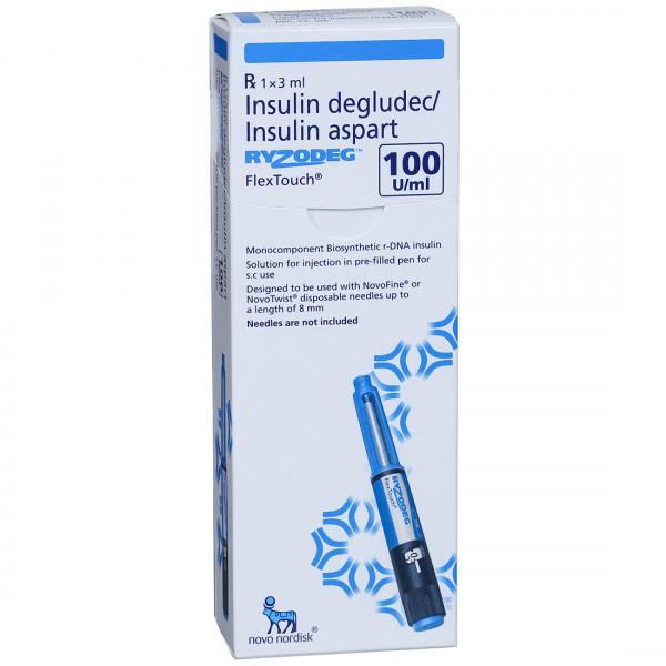 Ryzodeg Flextouch 100 Iu/ml 3 ml Pen