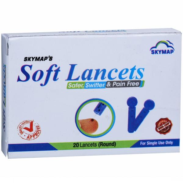 Soft Lancets (Skymap) Round Pack Of 20