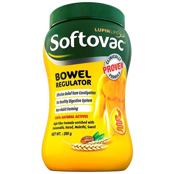Softovac Bowel Regulator For Effective Relief From Constipation & Irregular Bowel Habits 250 g