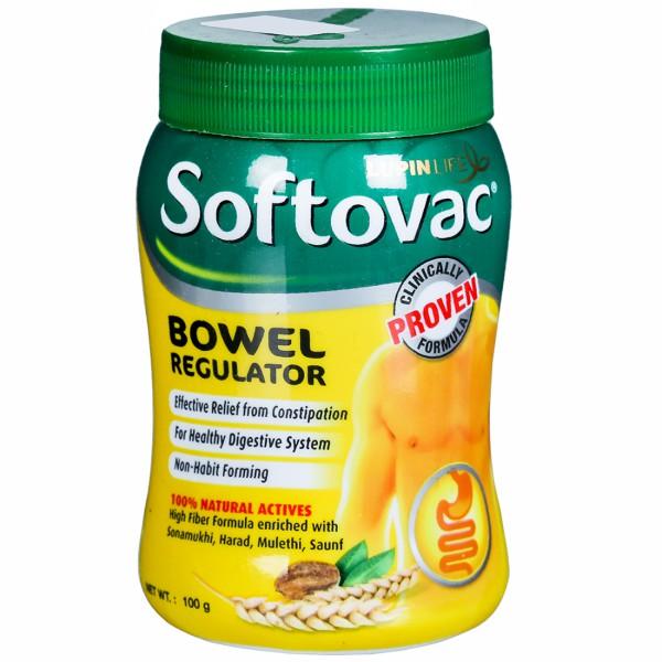 Softovac Bowel Regulator For Effective Relief From Constipation & Irregular Bowel Habits 100 g