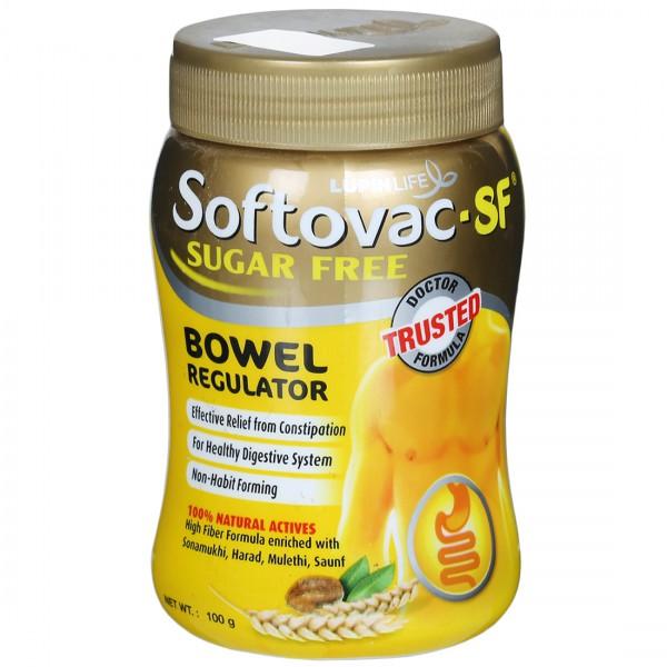 Softovac-SF Bowel Regulator For Effective Relief From Constipation & Irregular Bowel Habits 100 g
