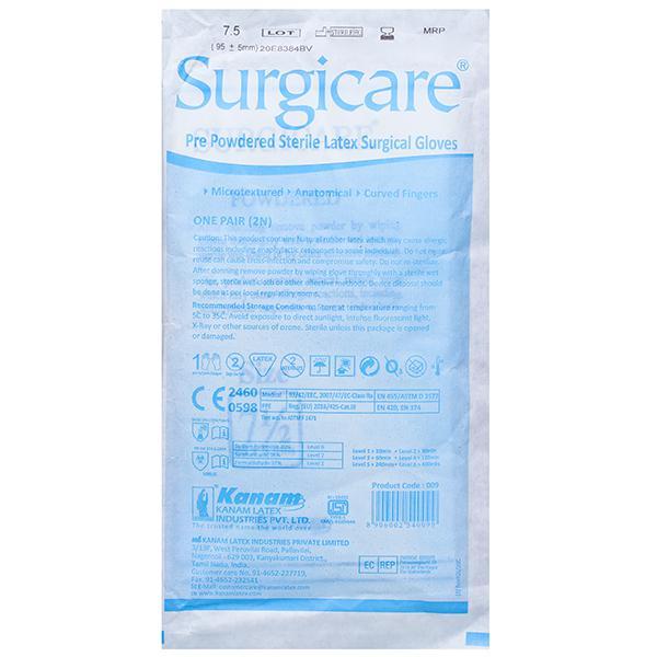Surgical Gloves 7.5 NO Pack Of 2