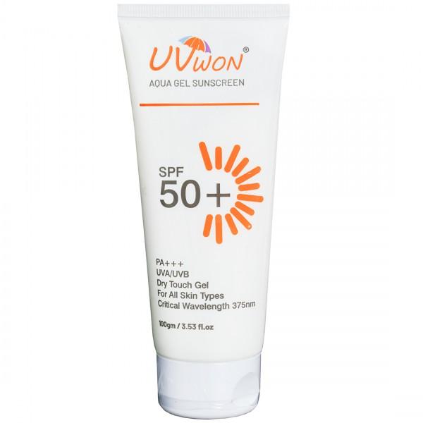 UV Won Spf 50+ PA+++ Sunscreen Aqua Gel 100 gm