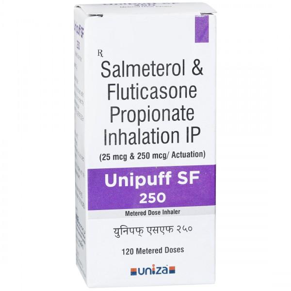 Unipuff SF 250 mcg Inhaler 7.2 g (120 Metered Doses)