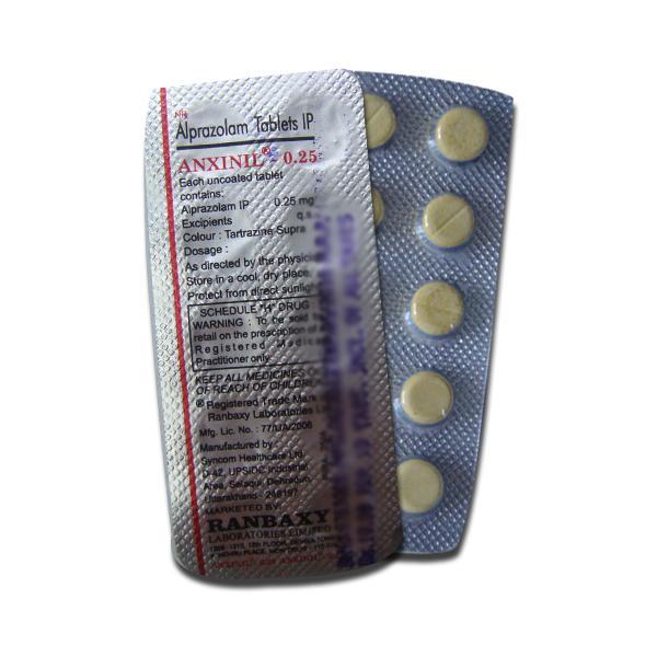 Anxinil 0.25 mg Tablet (10 Tab)