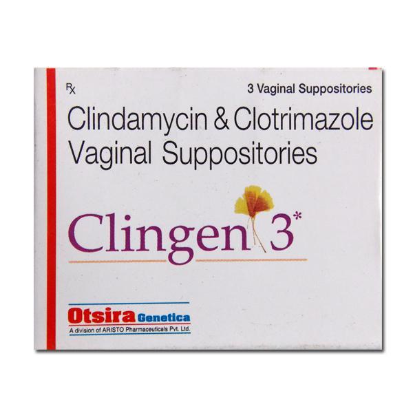 Clingen 3 Vaginal Suppositories (3 Suppositories)