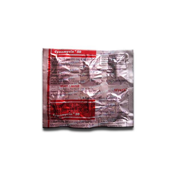 Cynomycin 50 mg Capsule (6 Cap)