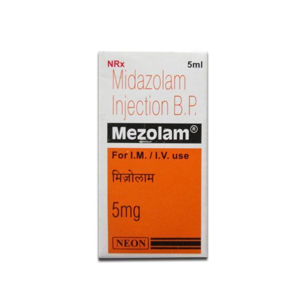Mezolam 5 mg Inj 5 ml