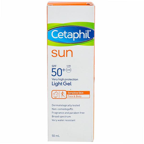 Cetaphil Sun Spf 50+ (Sensitive Skin - Face & Body) Light Gel 50 ml