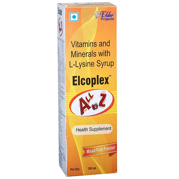 Elcoplex ALL TO Z (Mixed Fruit Flavour) Syrup 200 ml