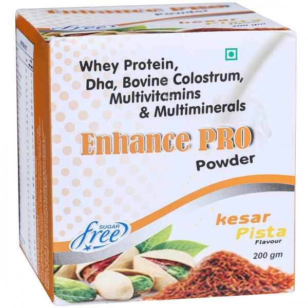 Enhance Pro Sugar Free Kesar Pista Flavour Powder 200 g
