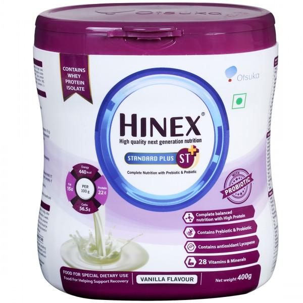 Hinex ST Plus (Vanilla Flavour) Protein Powder (Jar) 400 g