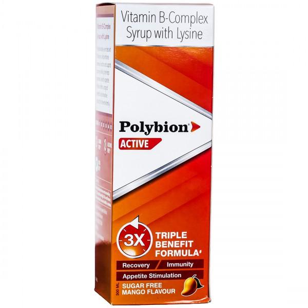 Polybion Active Sugar Free Mango Flavour Syrup 300 ml